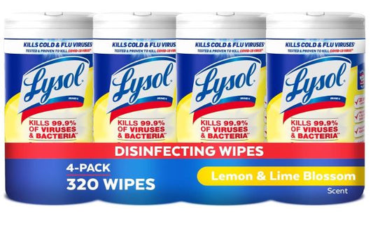 Disinfecting wipes Lemon/lime